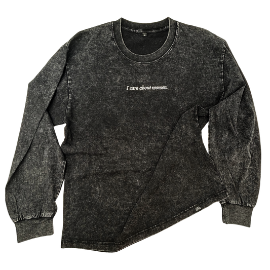 'I Care About Women' Long-Sleeve
