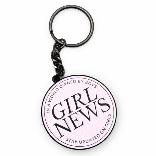 Girl News Keychain